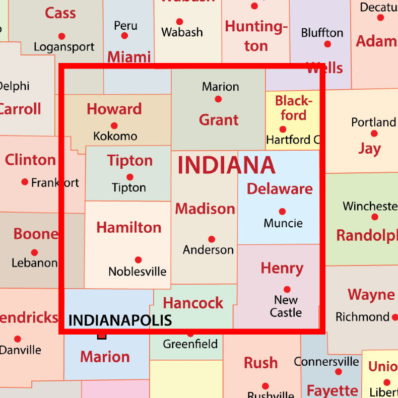 treemendous tree services indiana service map